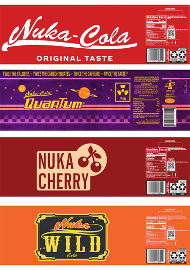 Nuka Cola labels HQ