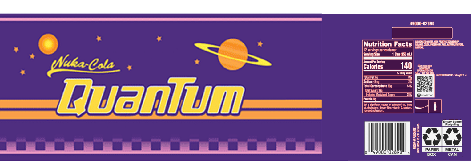 Nuka cola quantum label (NOT MADE BY ME)